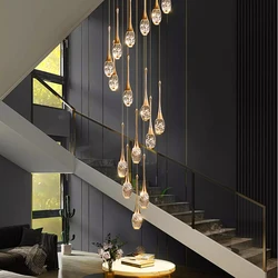 Nordic home decor dining room Pendant lamp lights indoor lighting crystal lamp hanging light chandelier lamps for living room