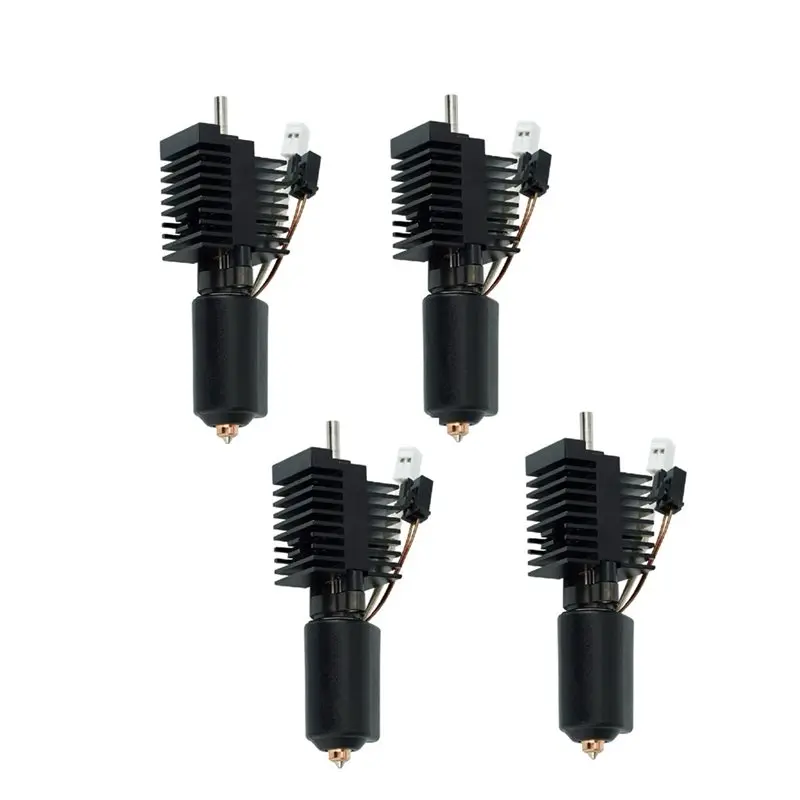 

ABIJ-Integrated Metal Nozzle 3D Printer Accessory 4 Pcs For Creality K2 Plus Hotend Nozzle Kit