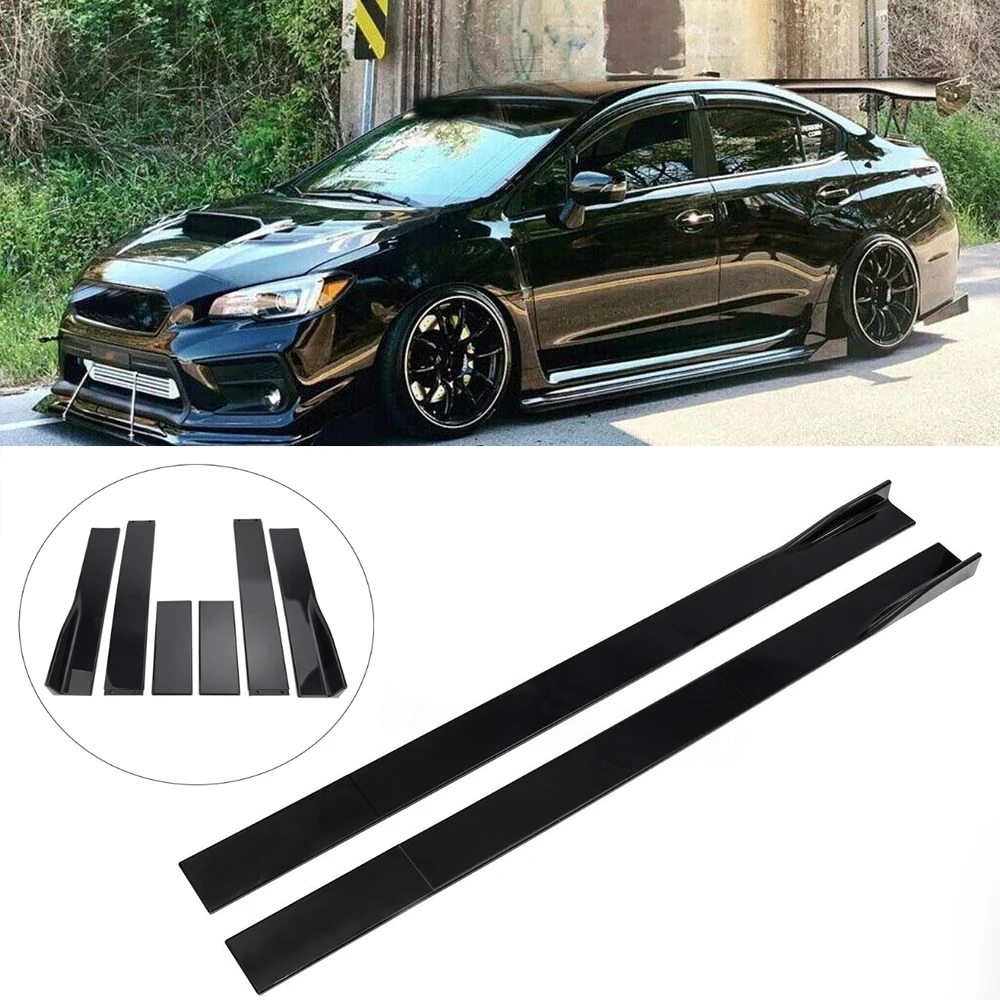 

LAICY For Subaru WRX STI 2015-2021 78.7" Side Skirt Splitter Spoiler Lip Rocker Panel Extensions Body Kit Car Exterior Bumpers