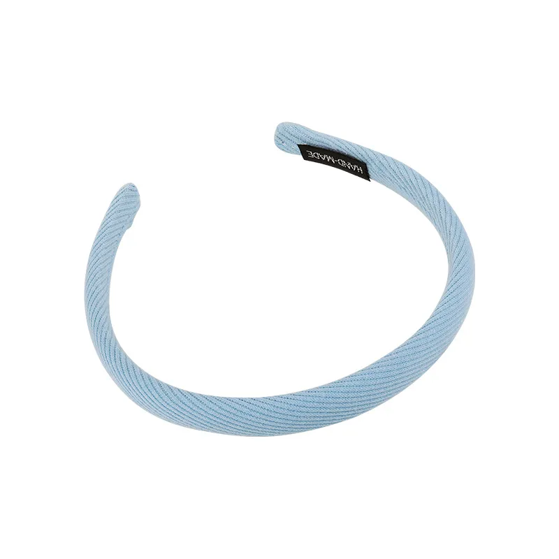 Gentle Healing Department ~ Blue Oblique Striped Hair Hoop Thin Section Fashionable Korean Ins Girl Hairpin Headband Tide