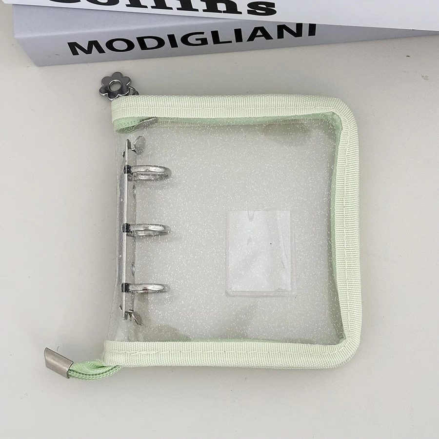 Sharkbang Neuankömmling 3 Löcher Mini-Reißverschluss-Sammelbuch, 20 Nachfüllhüllen, DIY-Foto-Organizer-Buch, Makronen-Binder-Abdeckung – Detail 12
