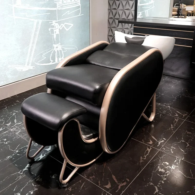 Massage Electric Shampoo Chair Hairdressing Japanese Styling Hair Salon Chairs Shaving Modern Fotel Fryzjerski Furniture