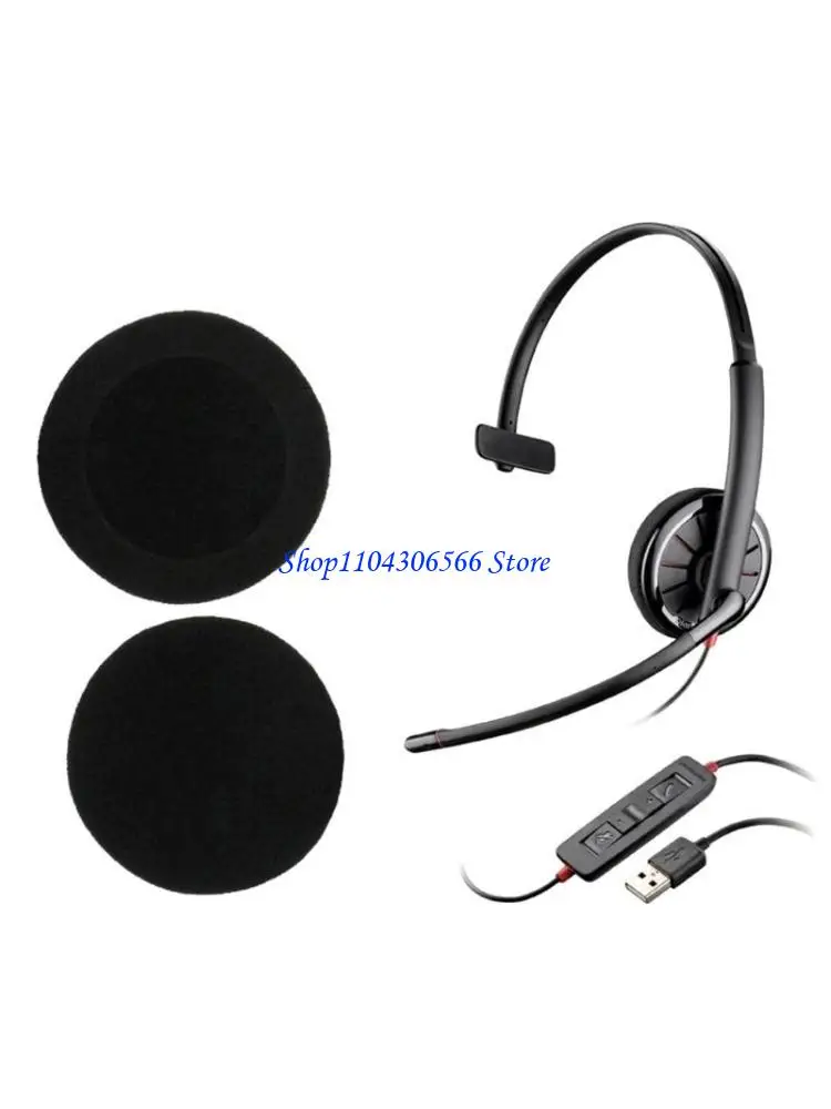 

02DD 5 Pair Earmuffs Ear Sponge Sleeve Leather Earmuffs Earpad Cushion Earphone Holster for Audio 310 470 478 628 626