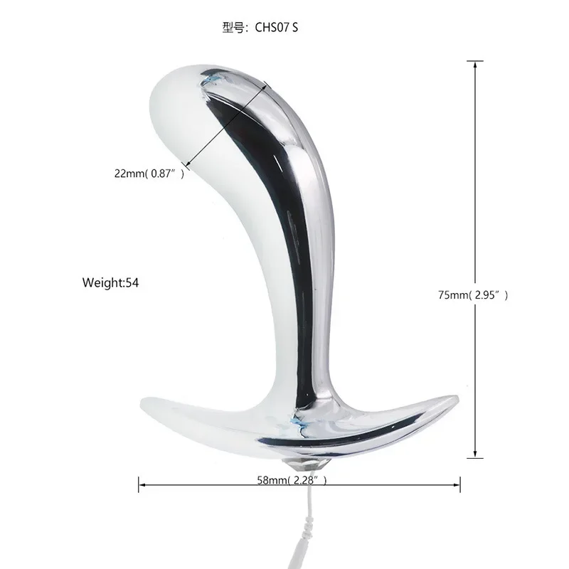 Massager de pulso brinquedo temático médico, choque elétrico Plug Anal, diversão, masturbação de quintal, ferramentas sexuais, brinquedos adultos, plugue vaginal, unipolar