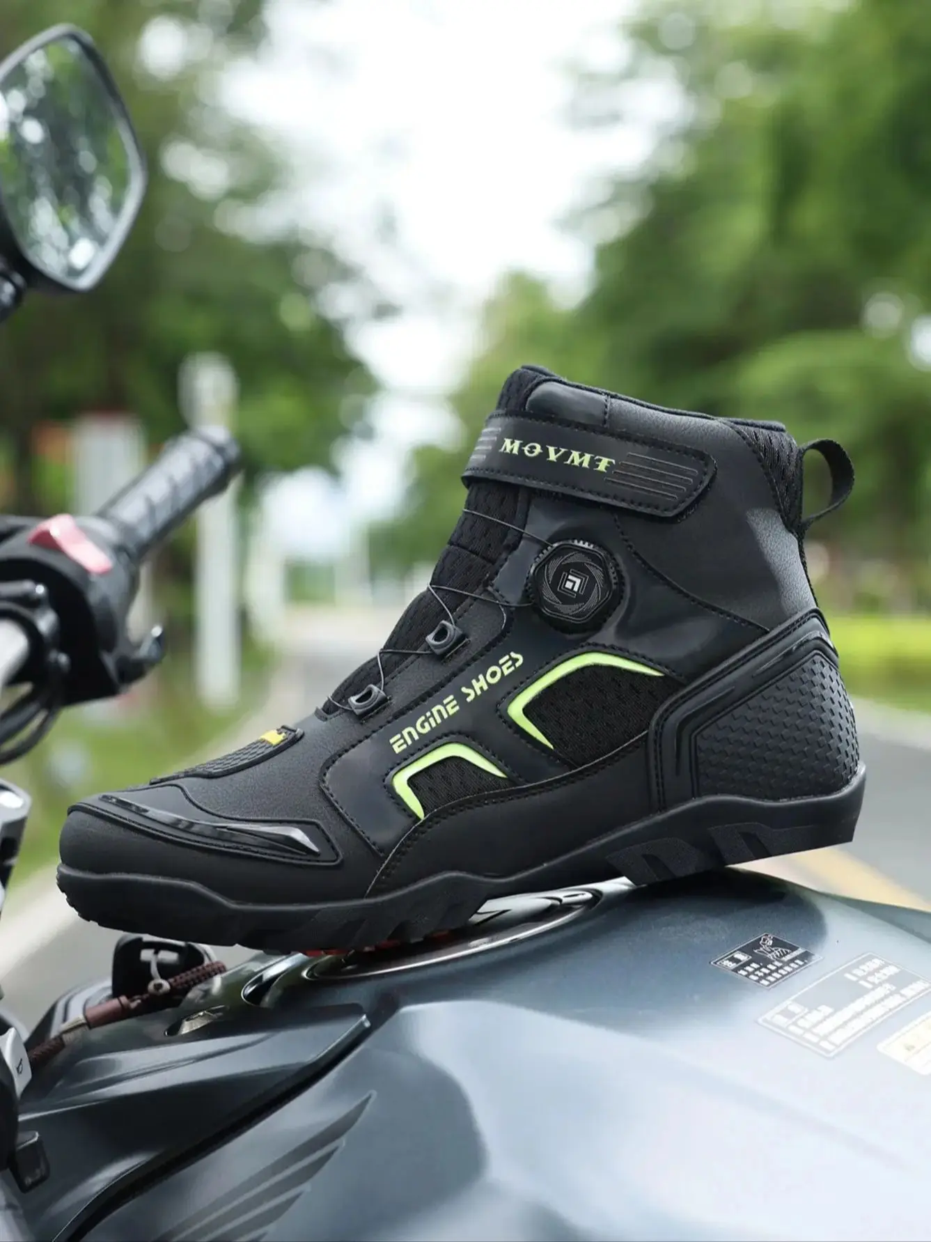AliExpress comeinia ori Motorcycle Riding Shoes Men's Breathable Leather Boots Casual Comfortable Slip-On Ankle Boots for Urban Cycling