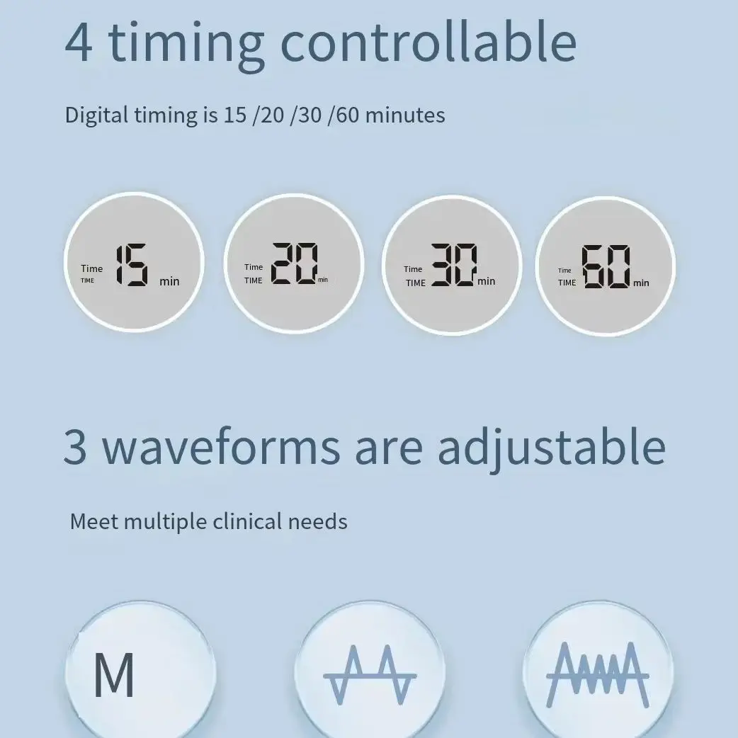 6-Channel Output Microcurrent Pulse Massager Electroacupuncture Therapy Unit Muscle Stimulator TENS Relieves Muscle Pain