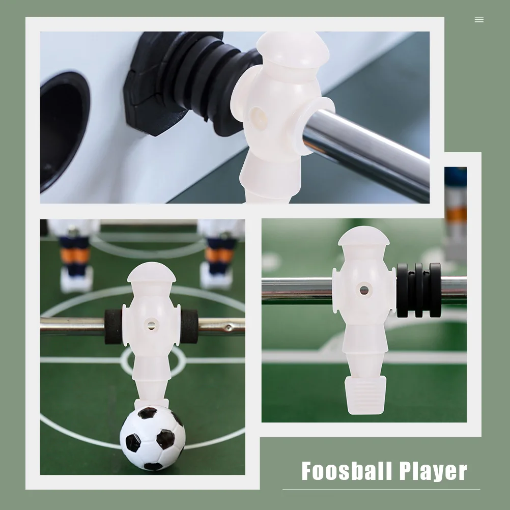 

5pcs Resin Table Football Men Player Foosball Player Replacement Durable Smooth Surface Professional Machine Accessories Desktop