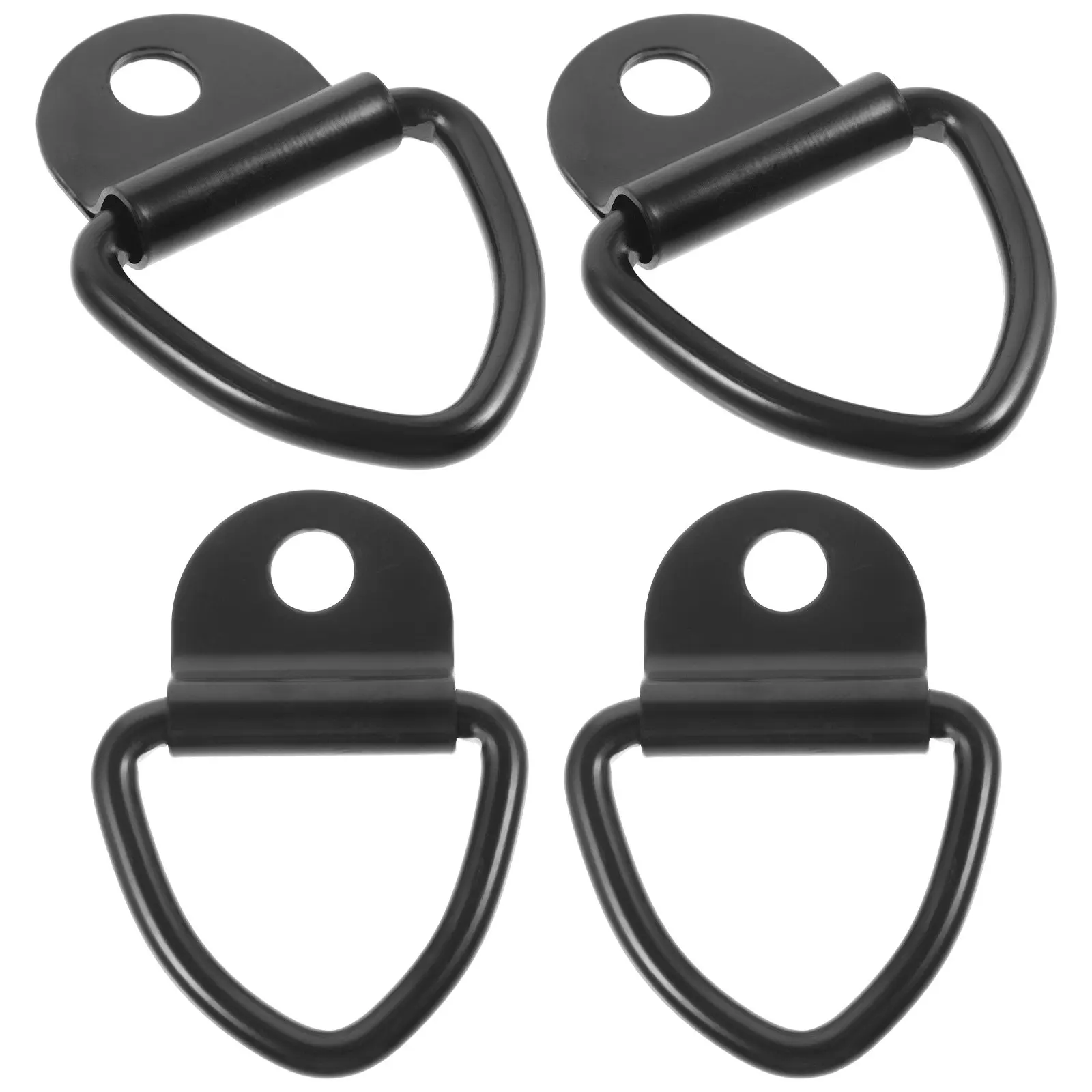 4Pcs Heavy Duty Carbon Steel Car Tow Hook for Automotive Cargo Securing Towing Ring Trailer Suv Boat Garage Flatbed Van Tailgate - view 3