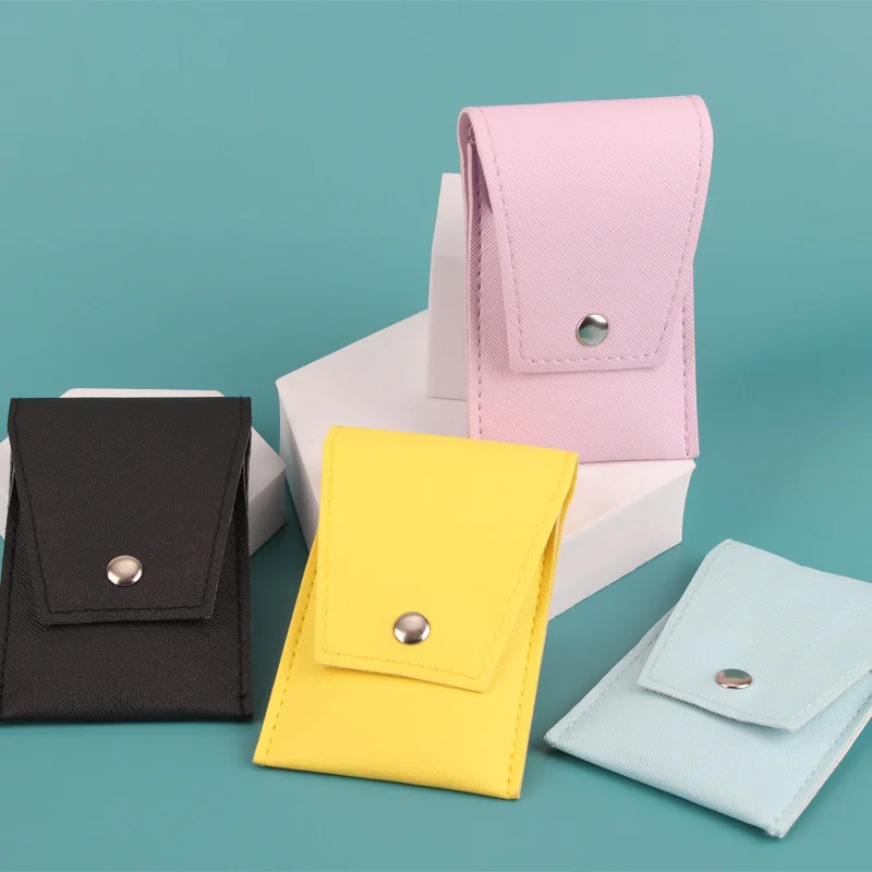 4Pcs 눈썹 제모 핀셋 세트 눈썹 속눈썹 눈썹 가죽 케이스 뷰티 메이크업 패션 도구 뷰티 도구