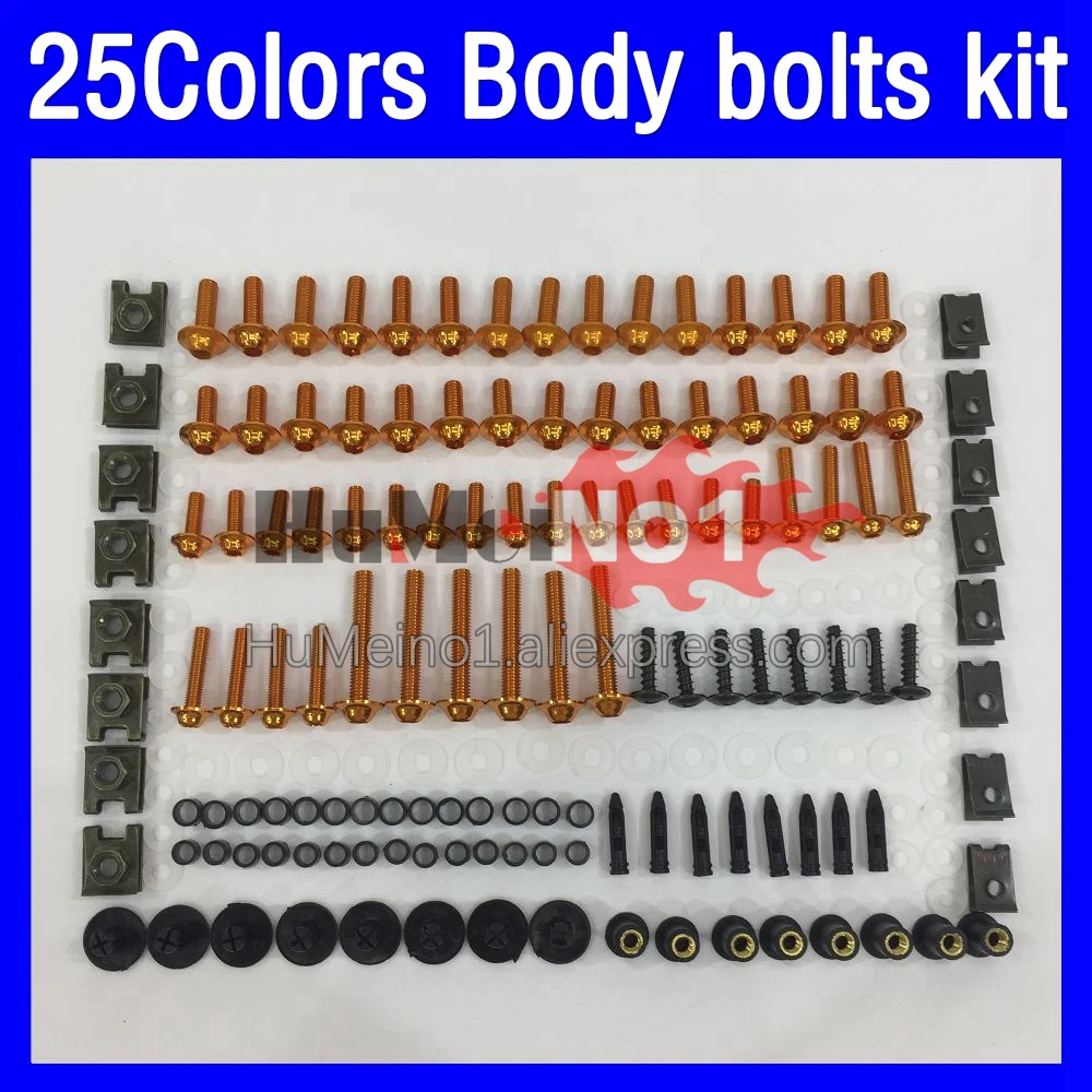 268ps Fairing bolts full screw kit For Aprilia RS4 RS 125 RS-125 RS125 1999 2000 2001 2002 2003 2004 2005 Body bolt screws Nuts