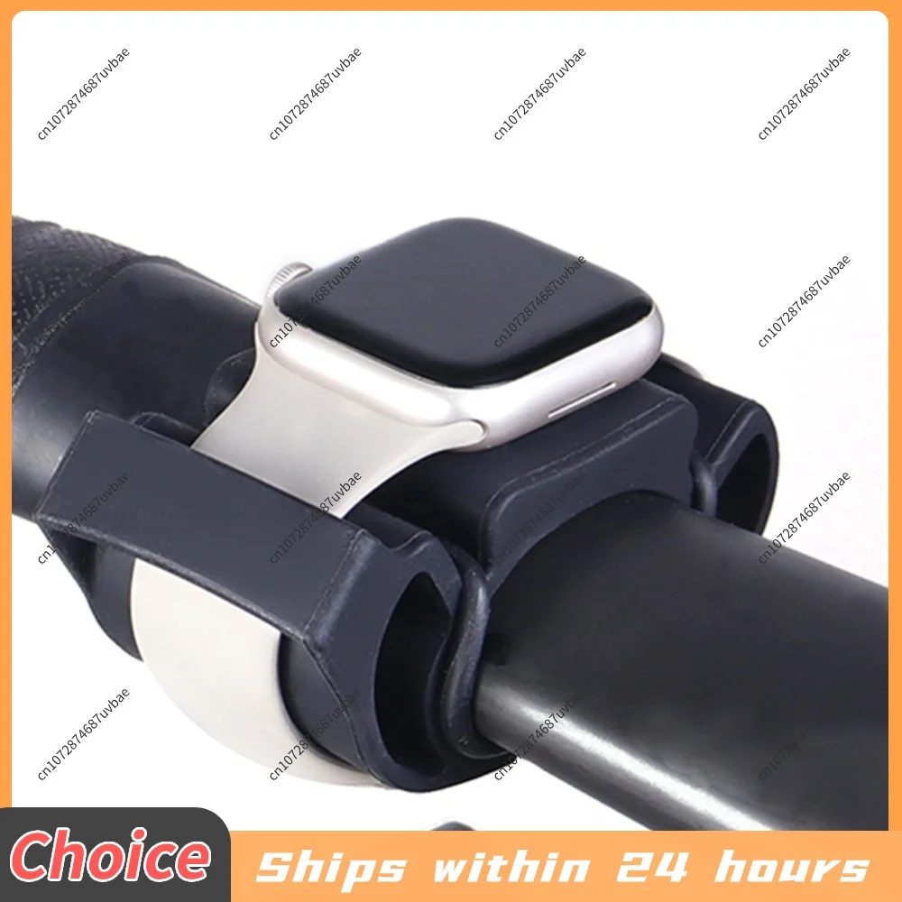 Cycling Heart Rate Monitor Stand Silicone Bicycle Smartwatch Stand Riding Smart Watch Mount for TOMTOM/TICWATCH/SUUNTO Watch