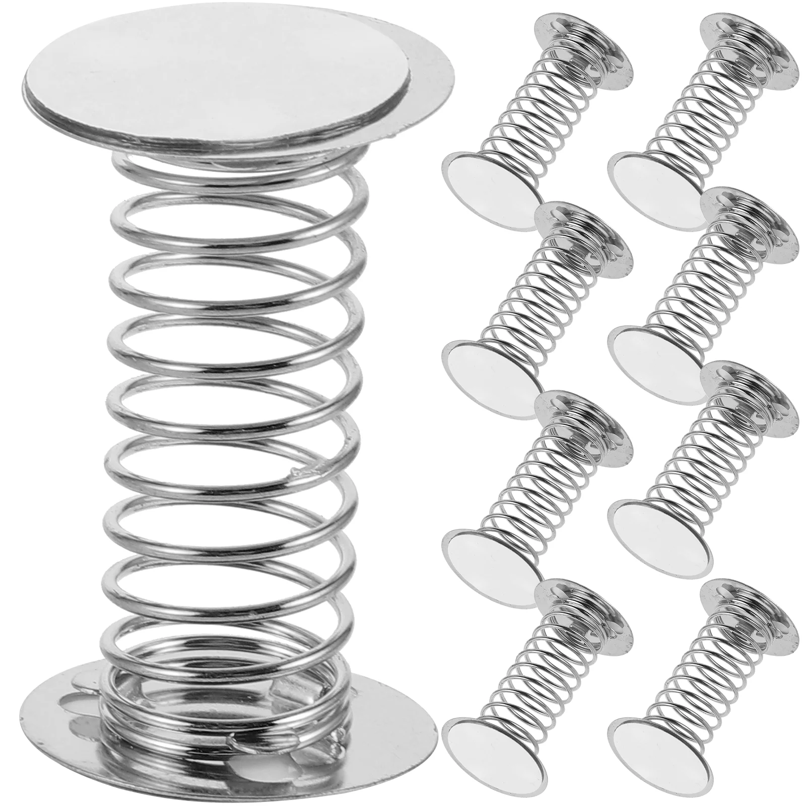 10 Pcs Toy Spring Base Ornaments Wobble Springs Replacement Shaking Dolls Bobble Heads Baby for Decor Small Silver Dashboard