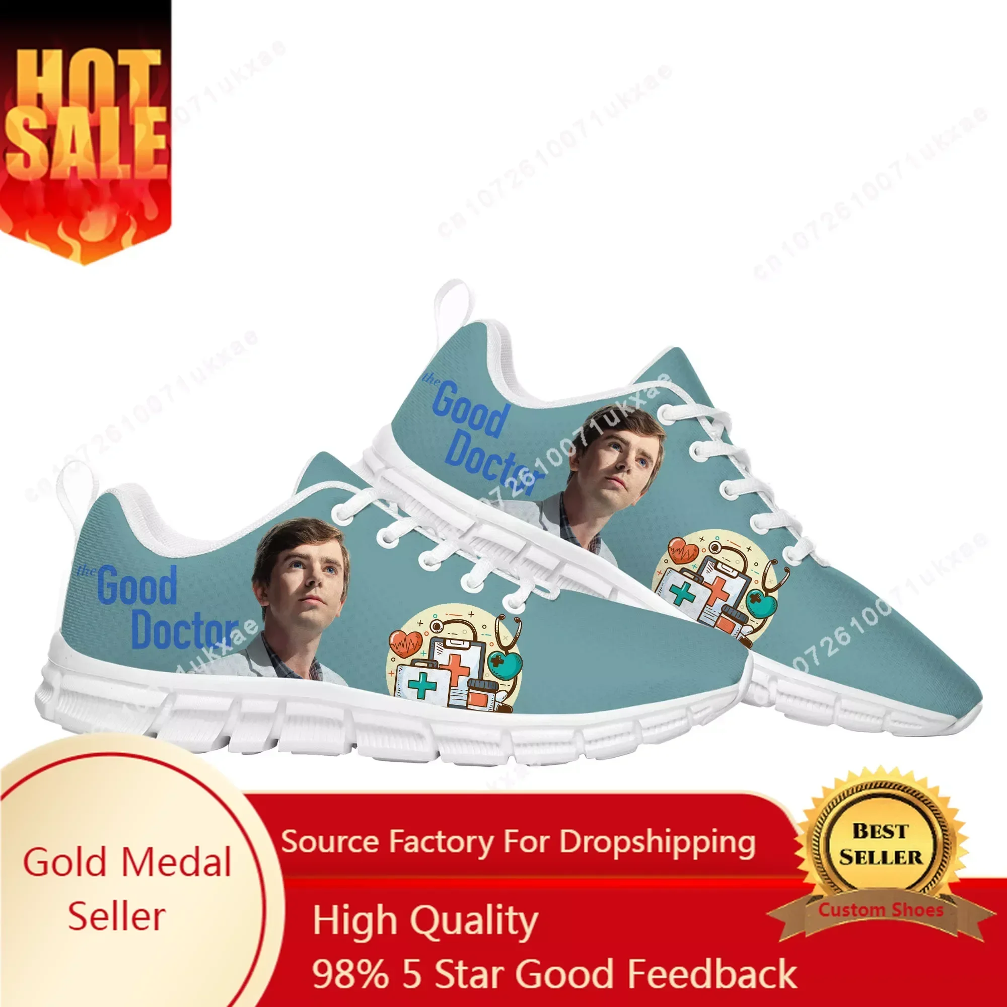 

The Good Doctor Sports Shoes Mens Womens Sneakers Freddie Highmore Casual Sneaker Couple Custom Shoes