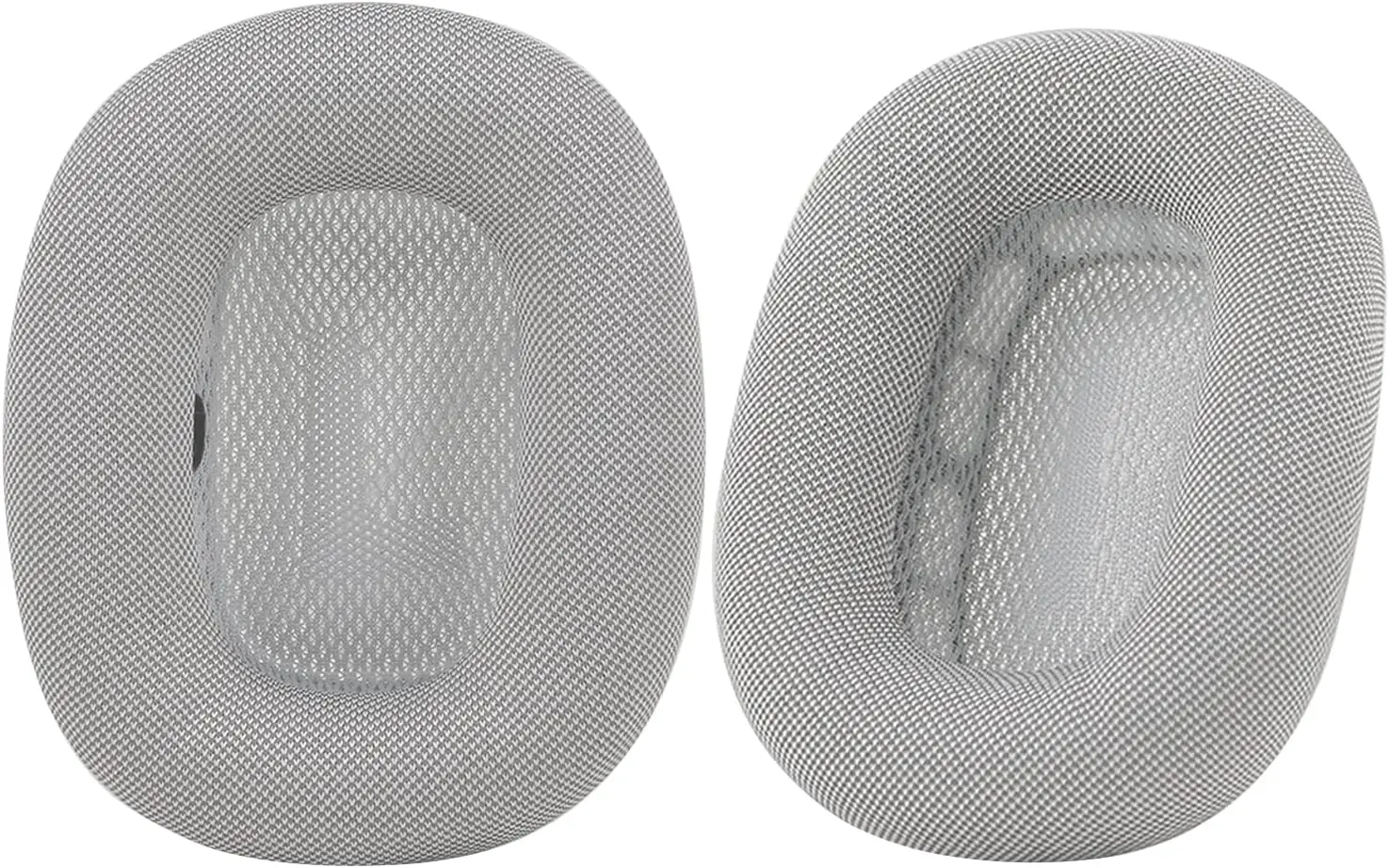 Airpods Max headphones earpads mesh fabric earpads earmuffs anti-sweat, easy to install with magnets (space gray silver)