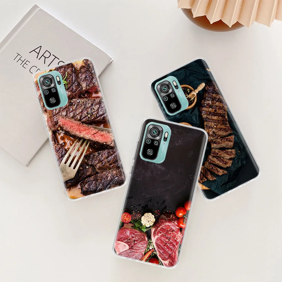 Tomahawk Steak Perfect Barbecue Phone Case For Xiaomi Poco X6 X5 X4 F4 GT X3 NFC F6 Pro 5G M5 M5S M4 M3 Mi F5 F3 F2 F1 Clear Cov