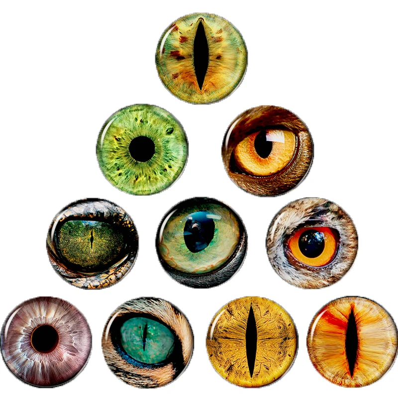 

EYES Fridge Magnet 10PCS/SET 30MM Eye of The Dragon Refrigerator Magnets Removable Magnetic Stickers Art Home Decor Wholesale