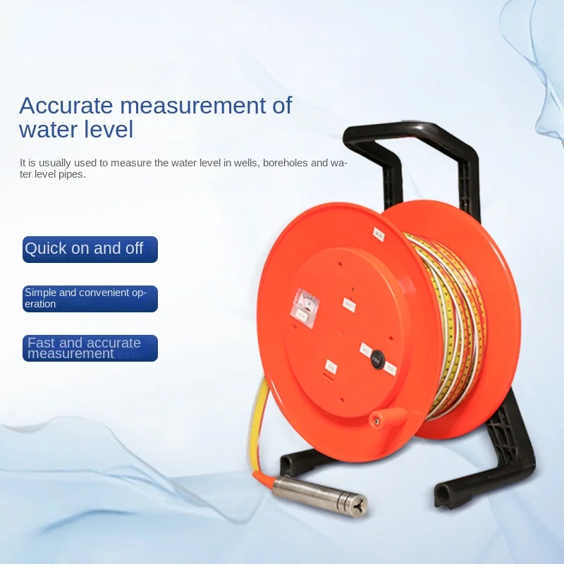 Misuratore di profondità del pozzo del cavo dell\'acciaio inossidabile dello strumento di misurazione della profondità dell\'acqua del livello
