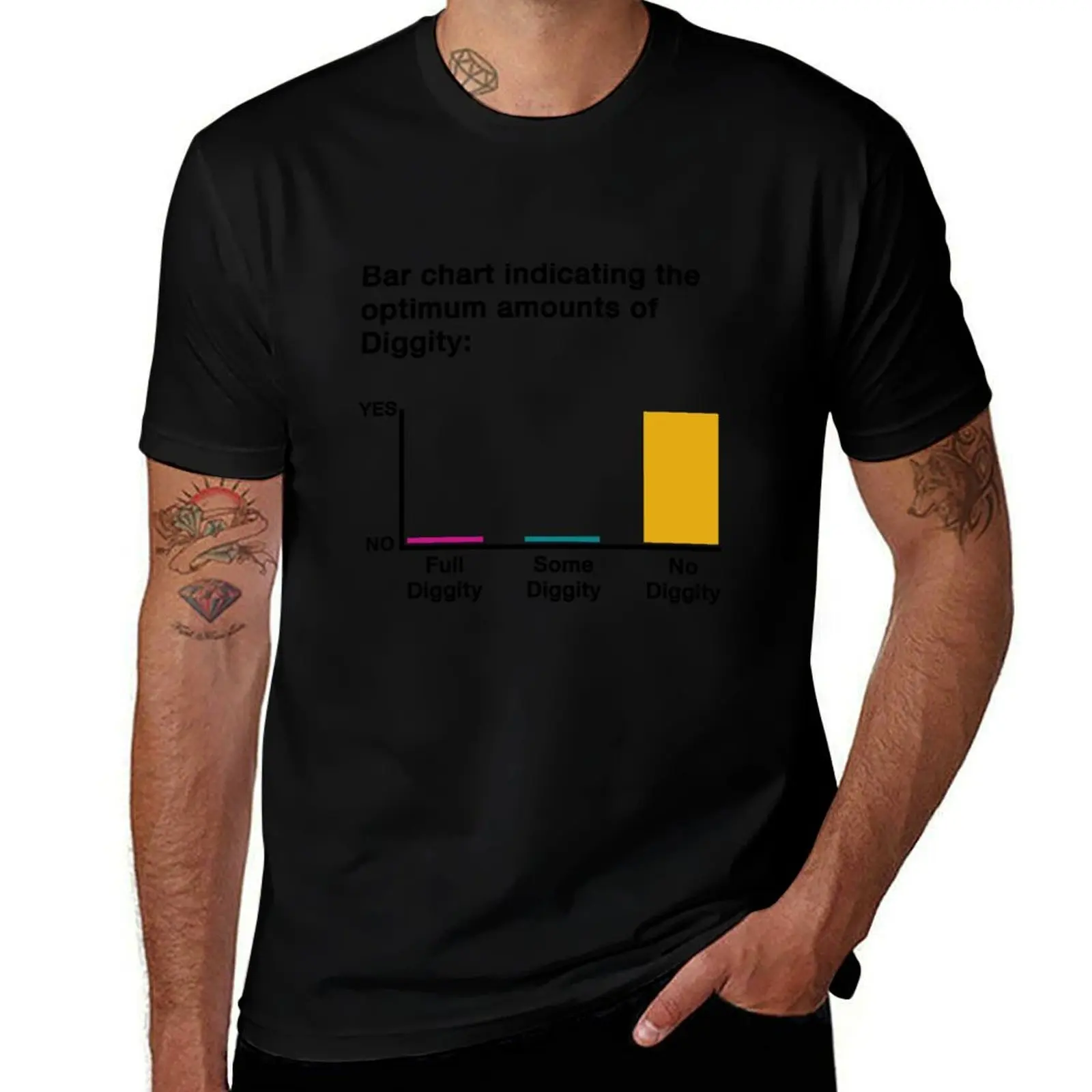 Diggity Bar Chart Tee - Crafty Graph Tee T-Shirt Plus Size Lightweight Tee Shirt