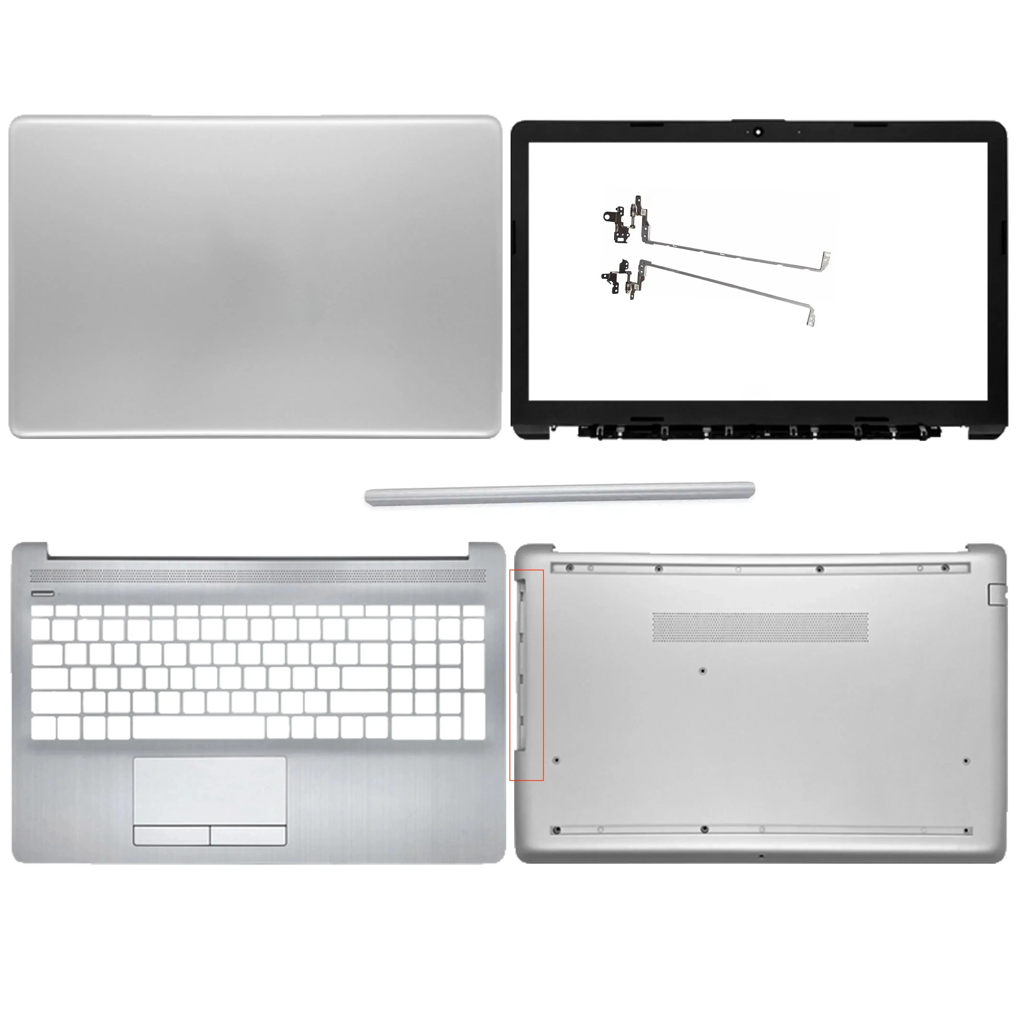 

New Laptops Covers For HP 15-DA 15-DB 250 G7 255 G7 15-da0014dx LCD Back Cover/Front Bezel/Hinges/Palmrest/Bottom Case