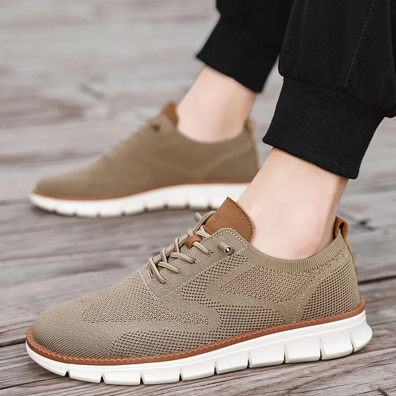 Men Casual Shoes Breathable Comfortable Men Outdoor Sneakers Fashionable Block Men Shoes