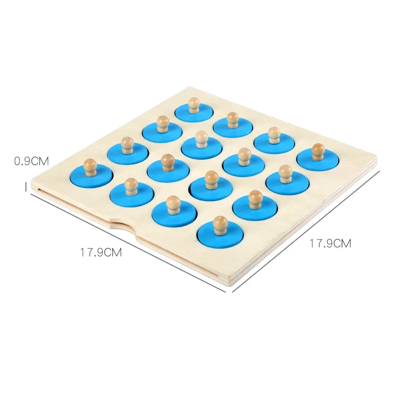 Montessori Mini gioco di scacchi di memoria Puzzle in legno 3D Board Giocattoli educativi per l'apprendimento precoce logico per bambini Bambini