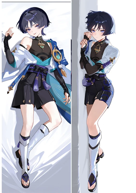 Dakimakura Genshin Impact Wanderer Peachskin Body Pillowcase
