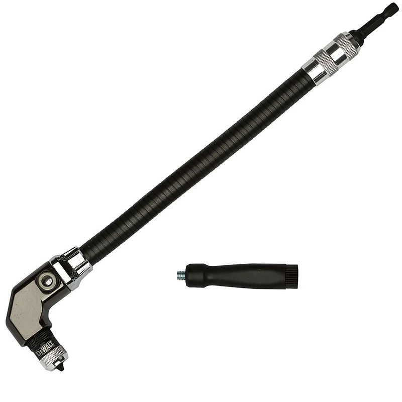 Imagem -02 - Dewalt-adaptador de Mangueira Flexível Dwarafs-z Conexão do Cotovelo Ângulo Reto Eixo Flexível Broca Universal Peças de Ferramenta 300 mm