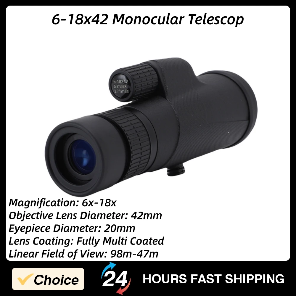 6-18X42 Monocular T…