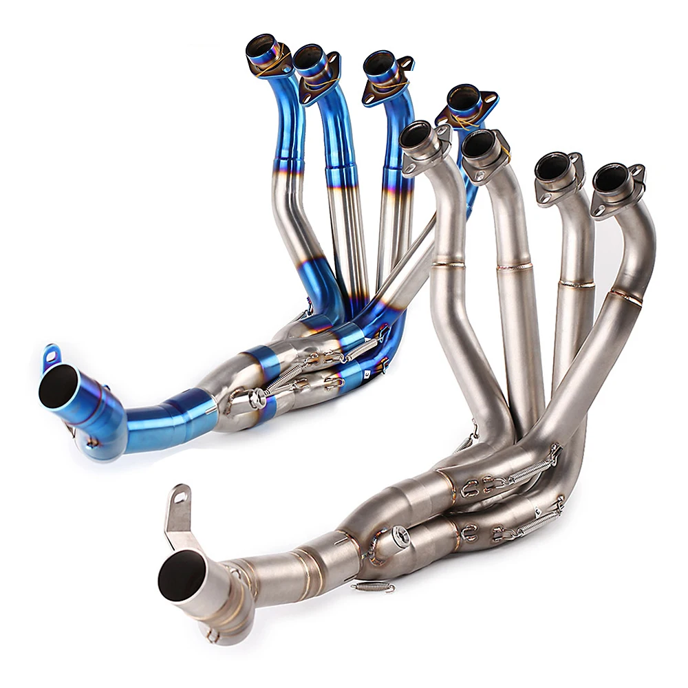 Stainless Steel Exhaust Pipe Motorcycle Exhaust System Front Link Pipe Connect 51mm Muffler for Kawasaki Z900 2017-2023