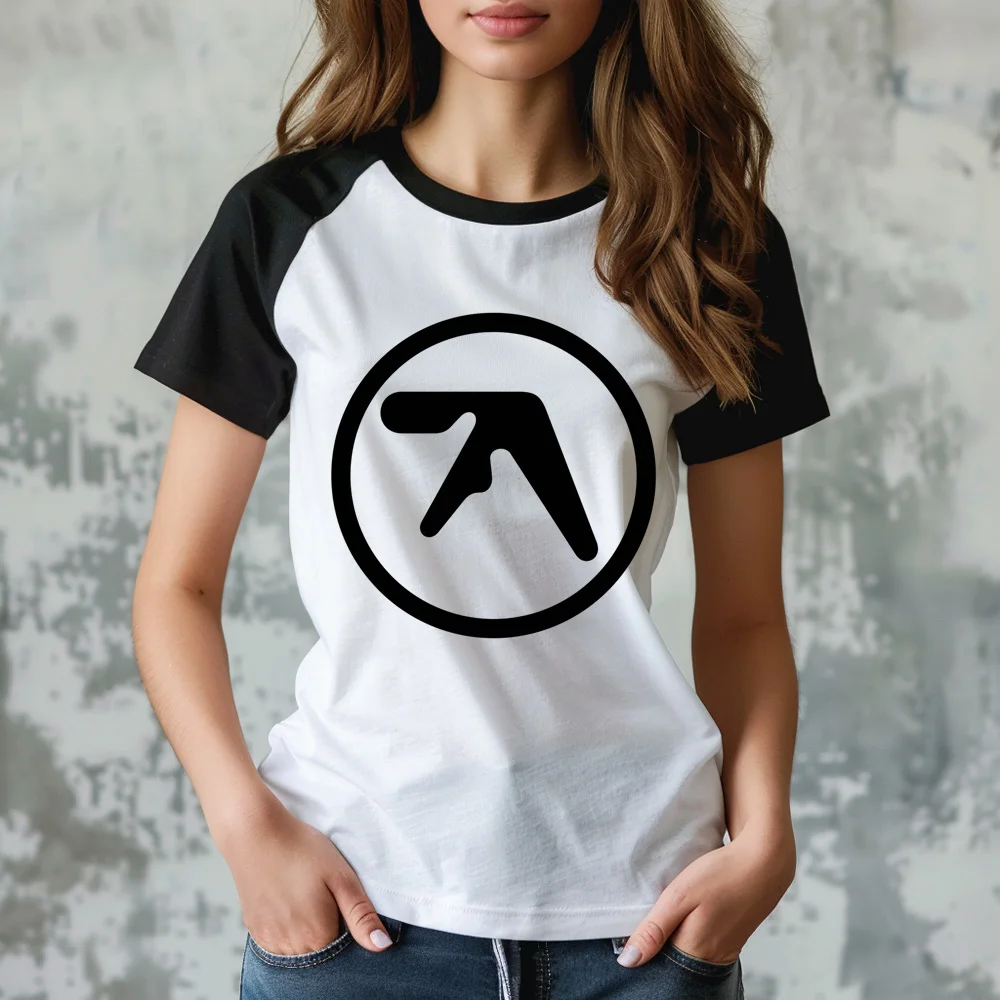 Aphex Twin tshirt women harajuku graphic Y2K top girl streetwear clothing