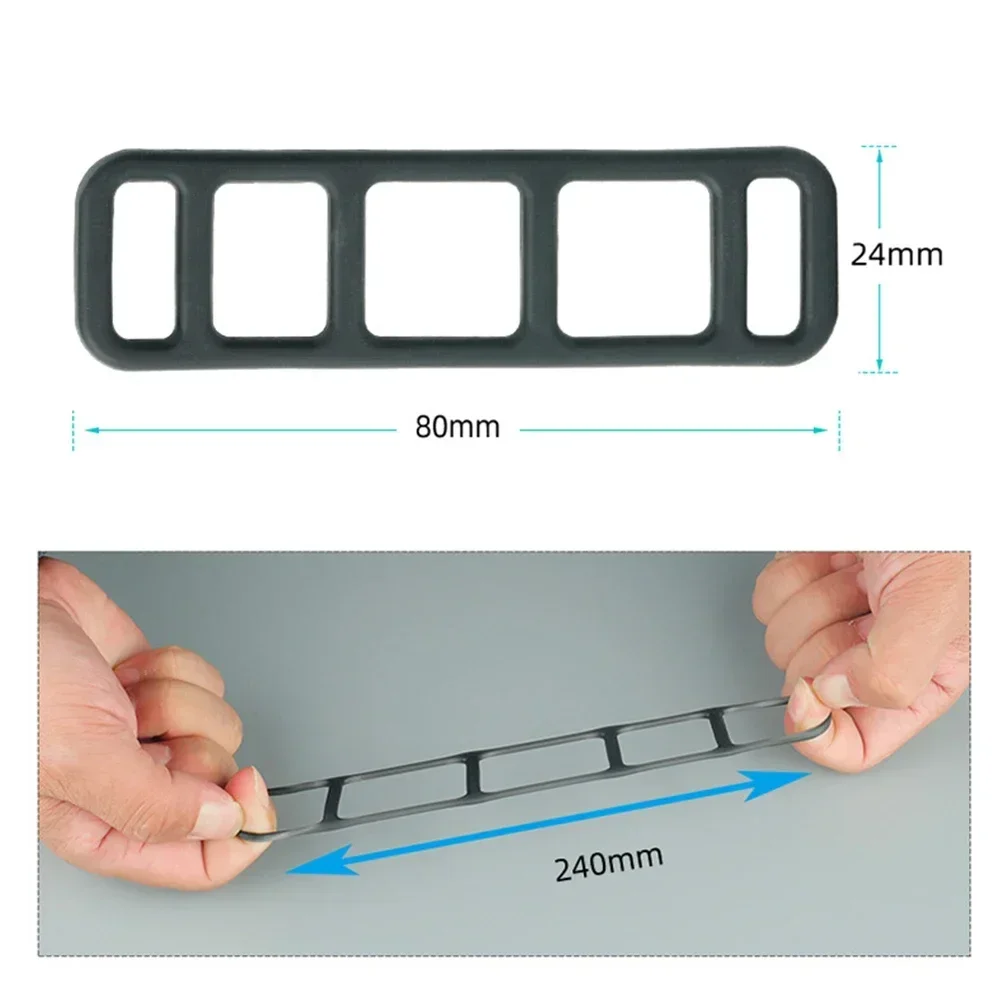 

4pcs Bicycle Cycling Silicone Elastic Strap Bandage Light Lamp Mount Holder Mirror Recorder Fixed Rubber Band Headlight