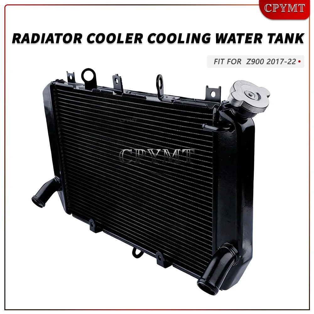 Motorcycle Aluminum Engine Radiator Coolant Cooler Cooling Water Tank System Fit For Z900 Z 900 2017 2018 19 20 21 2022