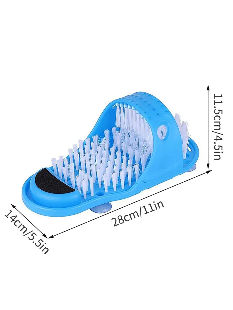 Foot File Foot Washing Tool Lazy Person Foot Brush Shoe Grinding Foot Stone Massage Dead Skin Remova Foot Repair Slippers