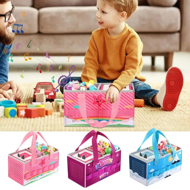 

Musical Toy Storage Bag Travel Carrying Bag for Toniebox Organizer Case Storage Holder Box for Tonies Characters & Audio Player