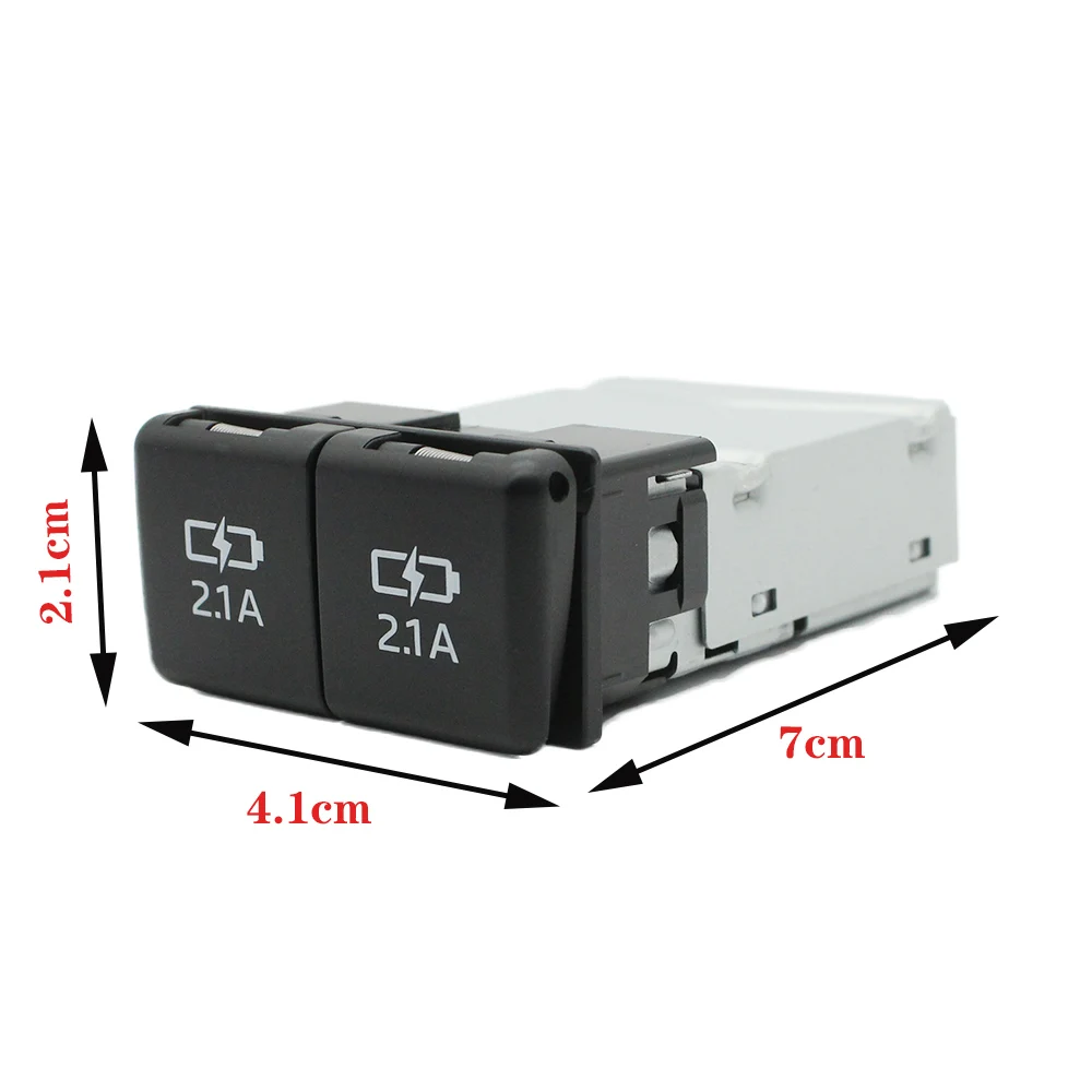 Dual USB Quick Charger for Toyota Sienna Camry Highlander Corolla RAV4 Land Cruiser 70 2018-2022 Connecting Line Accessories