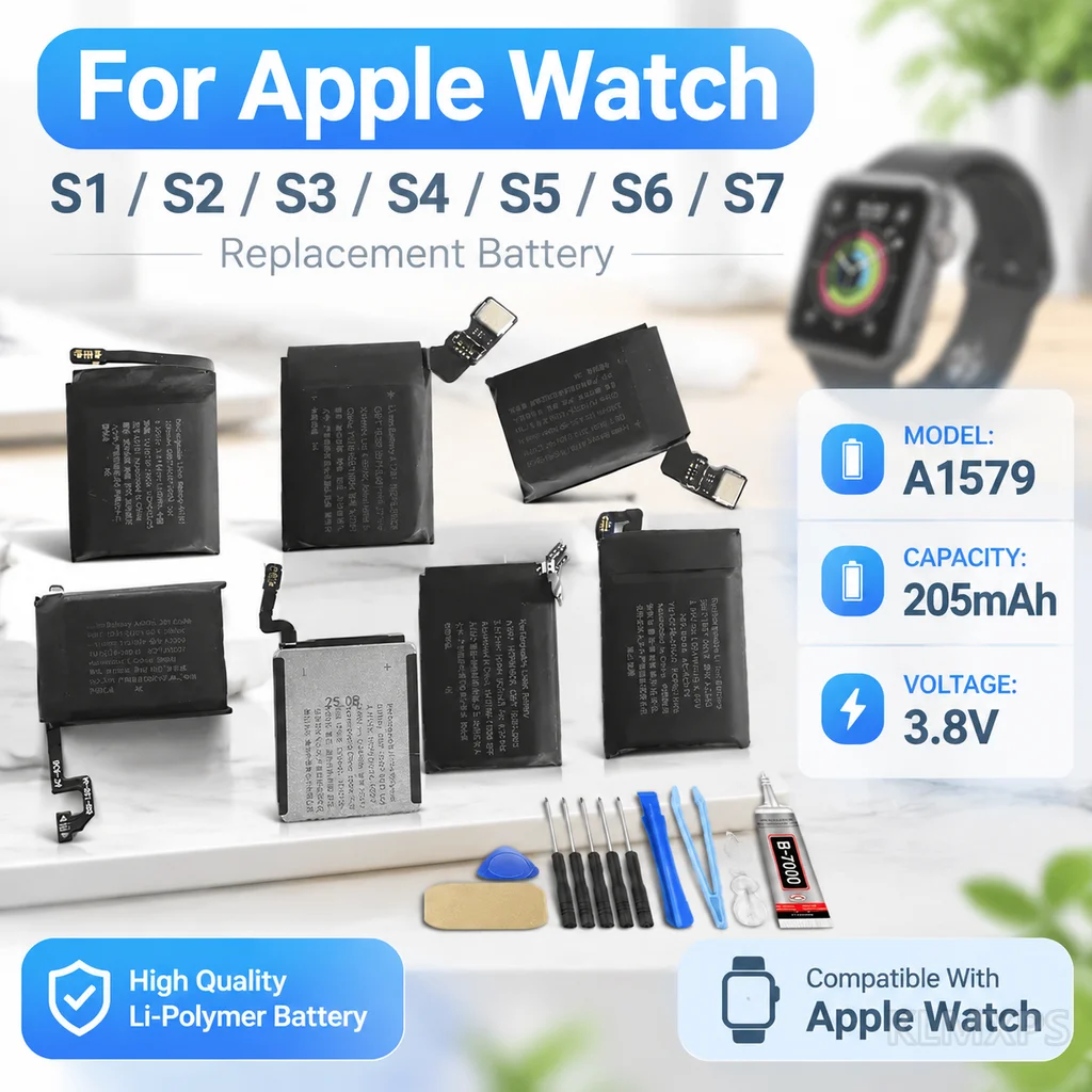 Smart Watch Replacement Battery For Apple Watch Series SE 7 6 5 4 3 2 1, iWatch S1 S2 S3 LTE S4 S5 S6 S7, 38/40/41/42/44/45/4