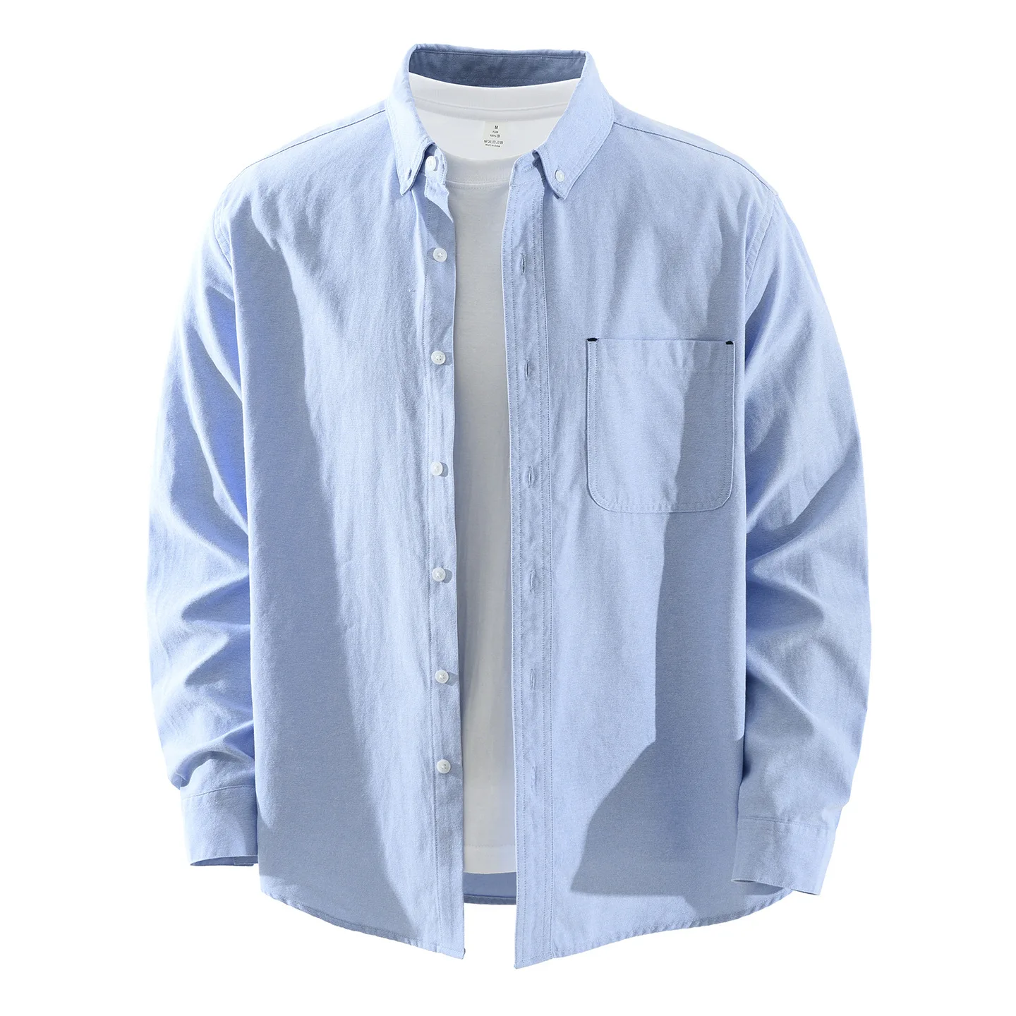 

Classic Loose Men's Long Sleeve Shirt Japanese Style Casual Artistic Fashionable Versatile Loose Top Daily Wear Pure Color