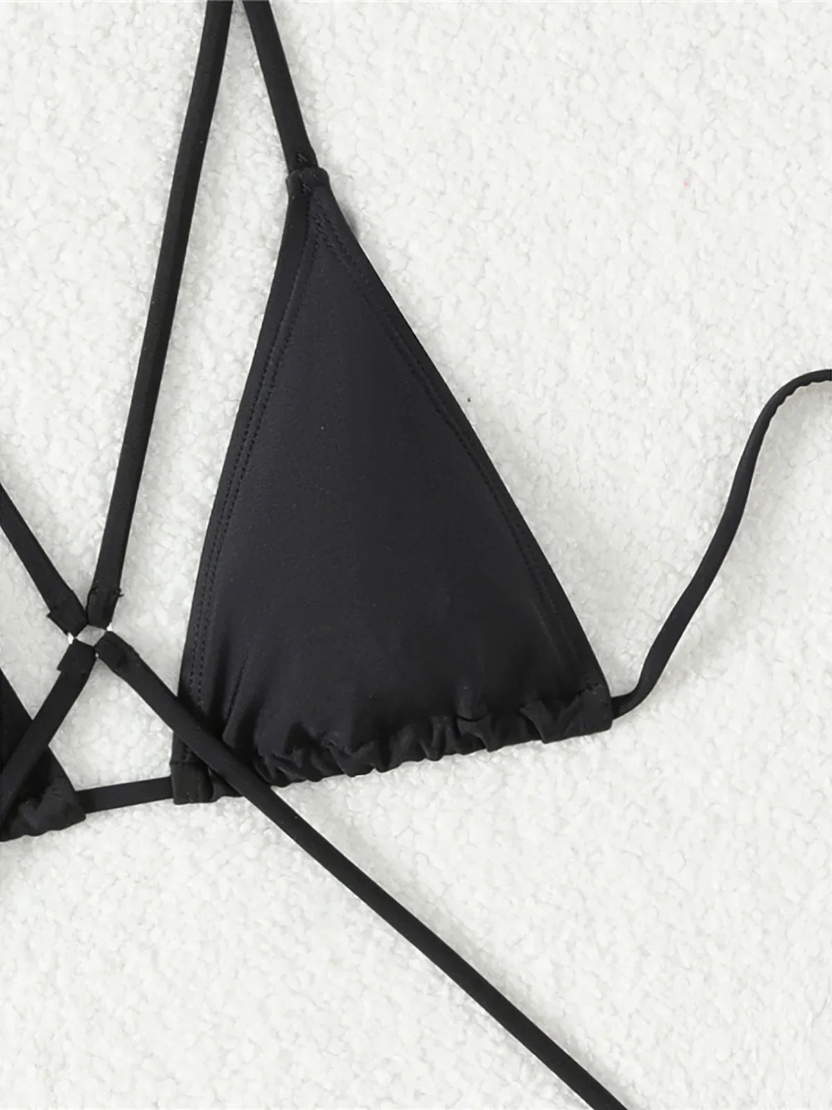 Sexy solide ventre découpé licou une pièce maillot de bain femmes maillots de bain femme Monokini jambe haute coupe baigneur maillot de bain bain