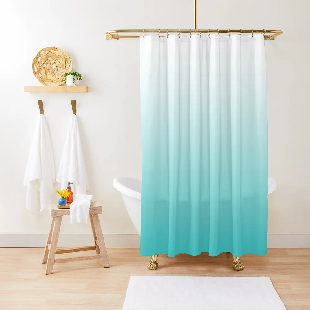 

Turquoise ombre Shower Curtain Bathroom Shower Curtain Set