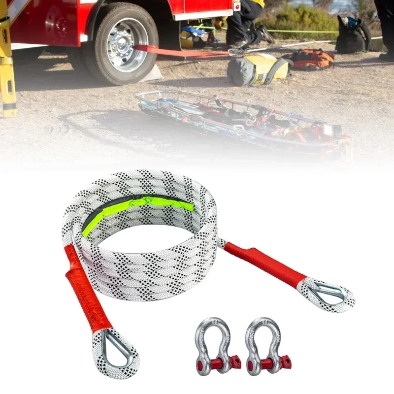 

NEW Heavy Duty Tow Rope, High Strength with Safety Hooks for Vehicle Recovery Assistance Outdoor Adventures