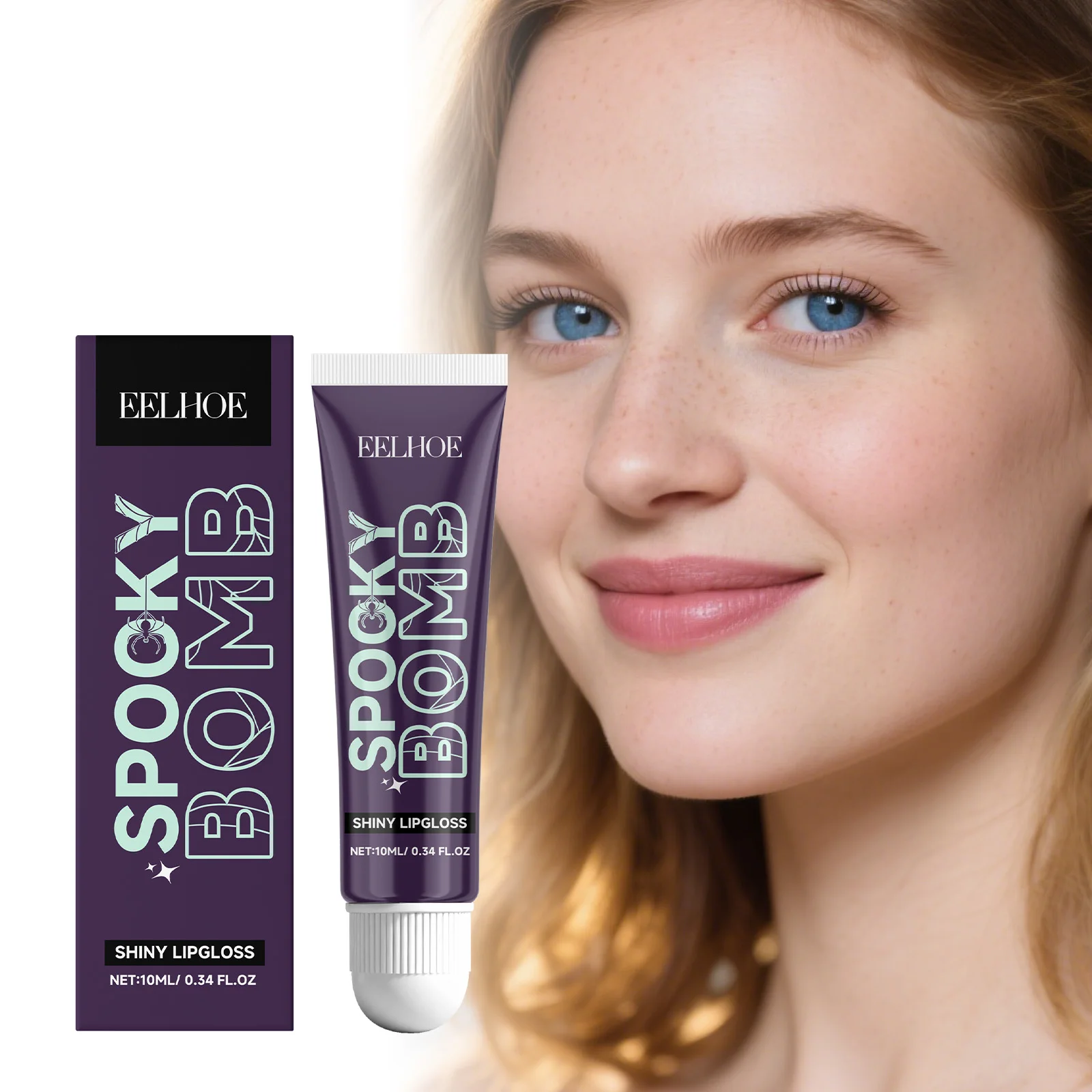 بلسم الشفاه EELHOE SPOOKY بمكونات طبيعية، العناية بالشفاه اللامعة المرطبة، المغذي بزبدة الشيا للشفاه الناعمة #5