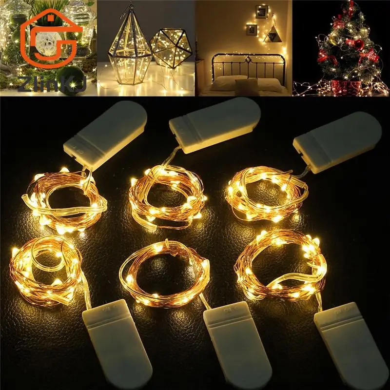 0.5M 1M 2M 3M 5M LED String lights For Christmas New Year Party Wedding Home Decoration Photo Clip Holder Fairy lights Battery