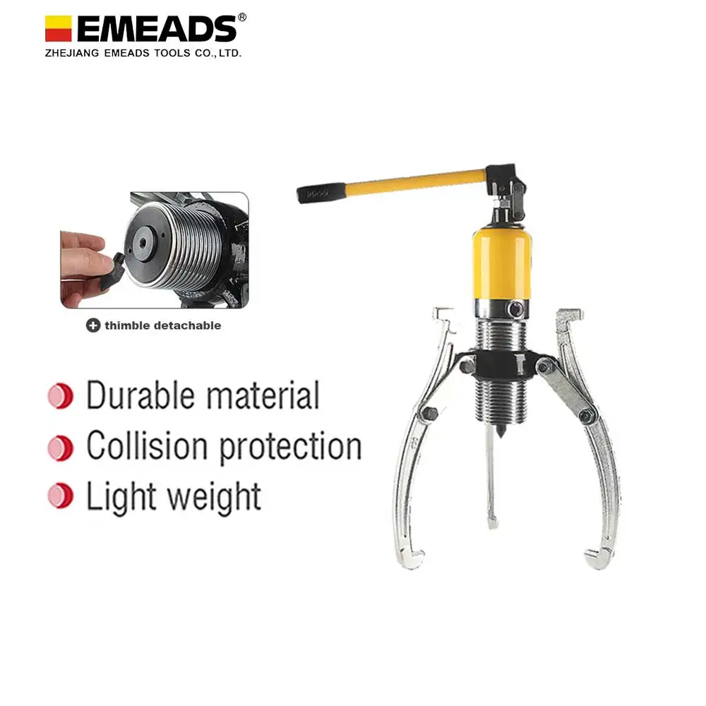 EMEADS YL-10T Electric Separator Tool Set Alloy Steel AC 240V 10.5kg Sizes 10 Ton Split Gear Bearing Hydraulic Puller