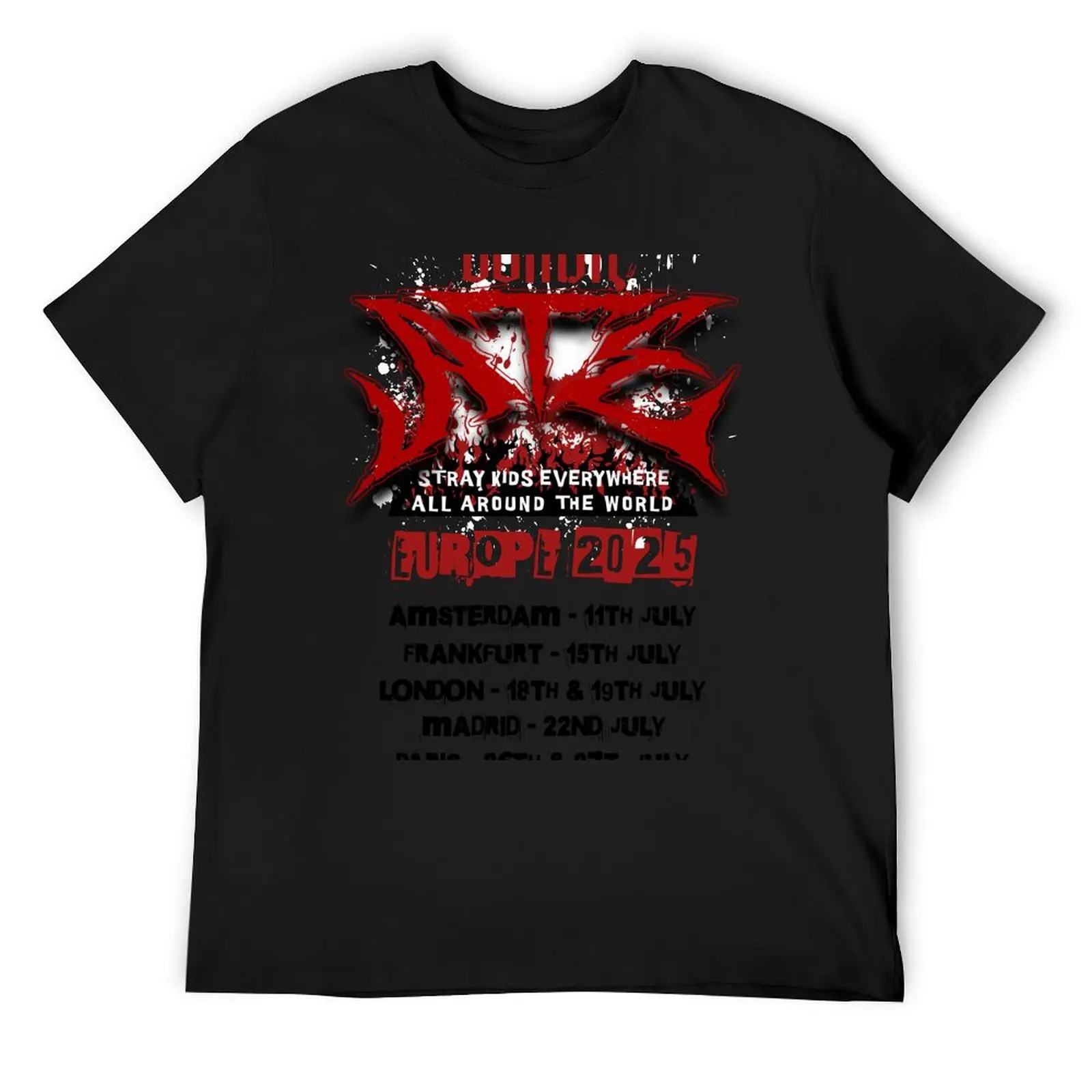 Domin-ATE Europe 2025 Tour Shirt - Light T-Shirt sweat new edition anime t shirts men