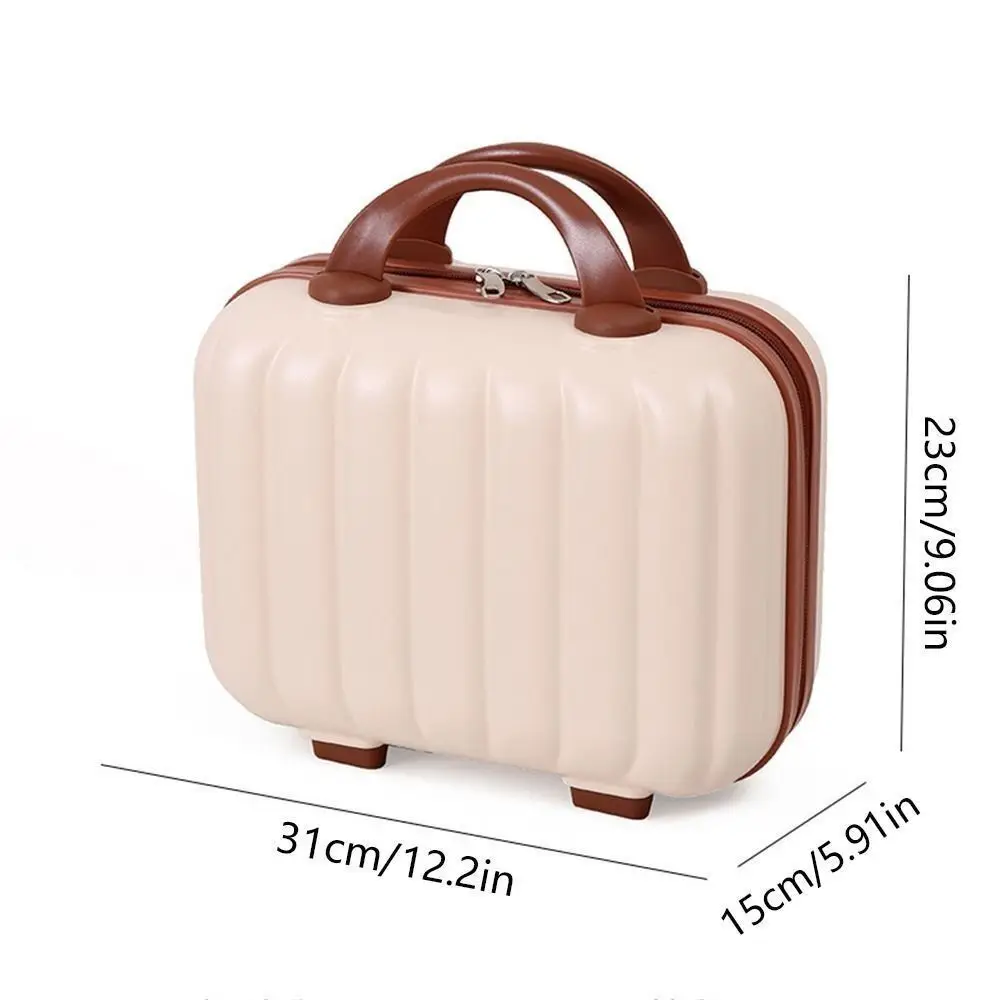 Portable Mini Luggage Candy Color Handheld Suitcase Wear-resisting 14-inch Cosmetic Cases Girl Travel Organizer Travel Accessory