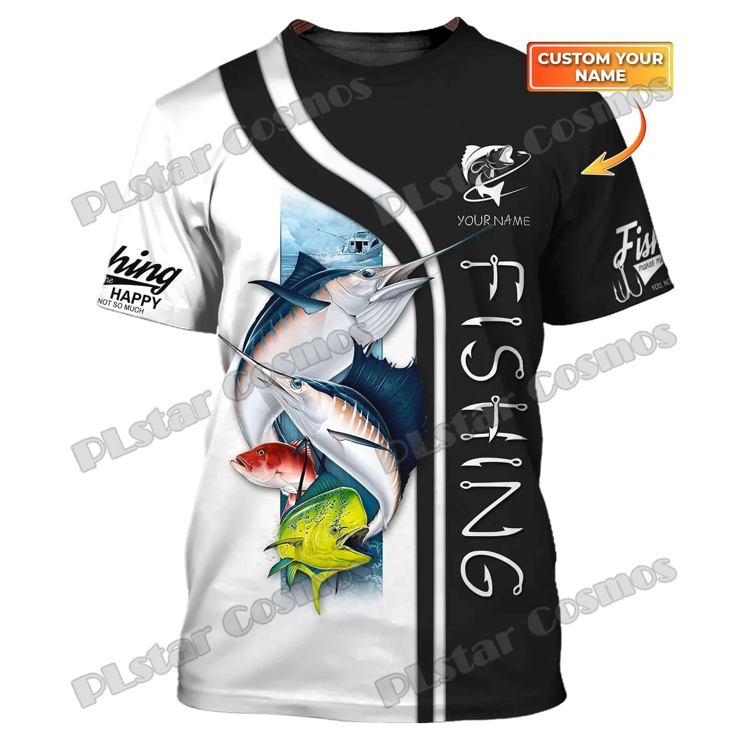 

PLstar Cosmos Custom Name Fishing & Eagle & Lion & Horse & Bee 3D Printed Mens t shirt Summer Unisex Casual Tee Shirt DW236