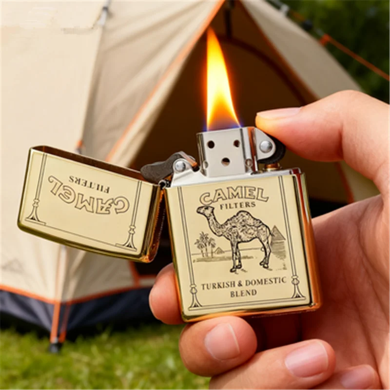 

Zoro Lighter Retro Windproof Creative Personalized Men's Lighter for Boyfriend's Birthday Gift Outdoor Portable Metal Lighter Pe