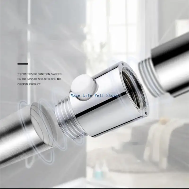 

Plastic Shower Water Regulator Shower Head Control Switches Flows Water Stops