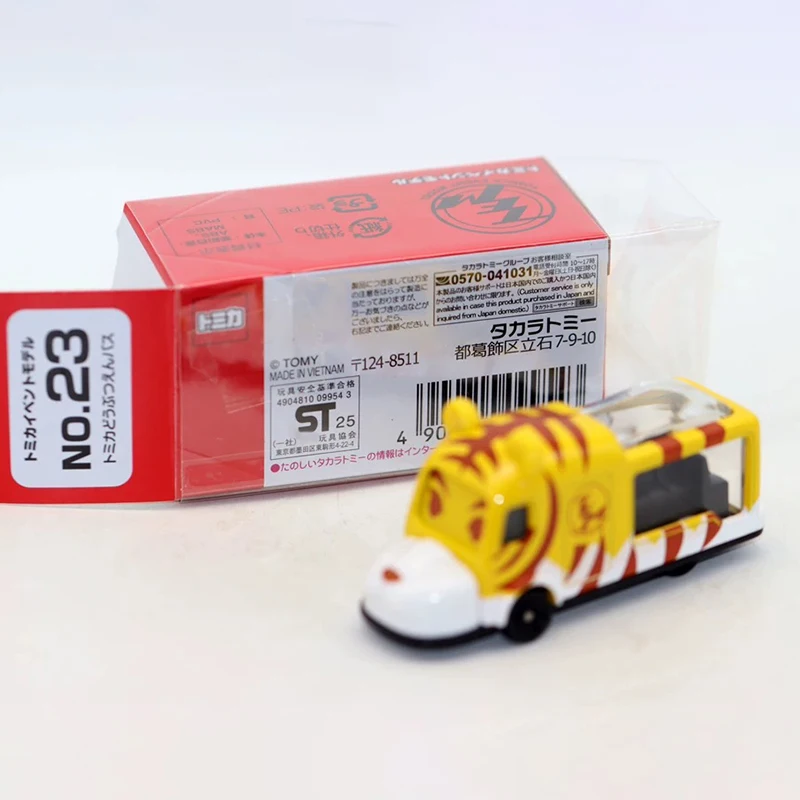 Tomy TEM 23 Animal Bus Play Car Exhibition Edition Limited Collection Alloy Car Model Holiday Gift
