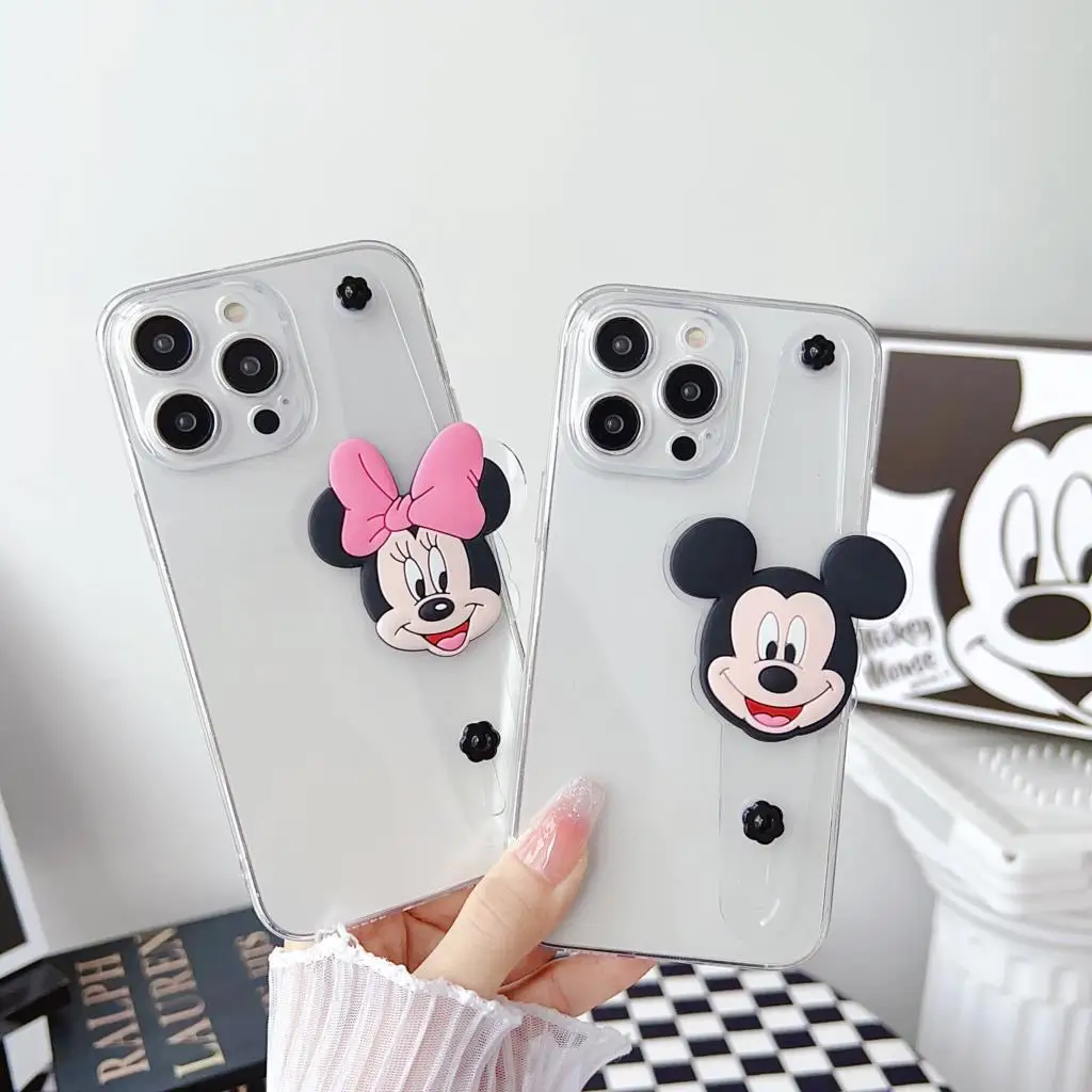 Minnie Mickey Case Wrist Strap Holder For Huawei Honor 20 X20 X20SE 30 30i V20 30 X40 8x 9x X8 9x X9A 10 X10 V40 Play3 4 Pro